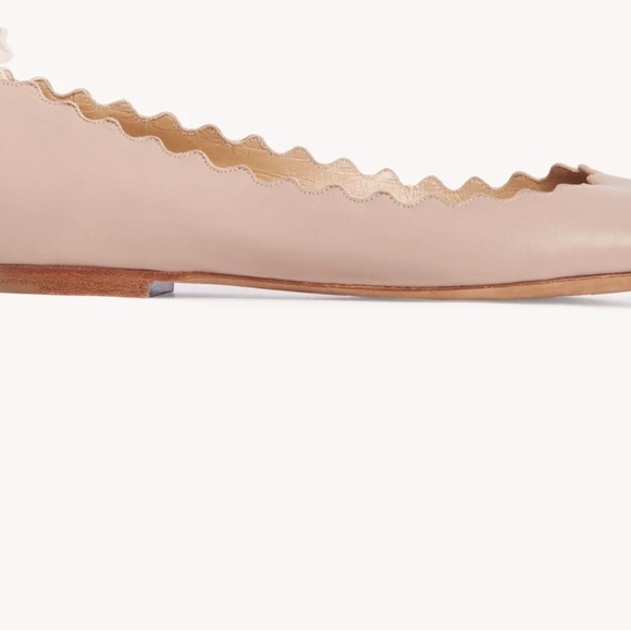 CHLOE
Lauren Scalloped Leather Ballet Flats - Picture 4 of 14